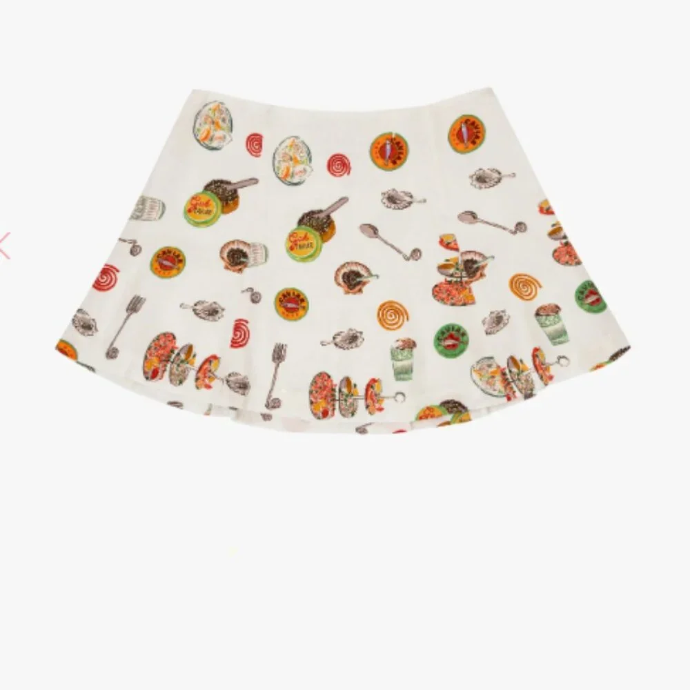 Star Skirt Lisa Says Gah - caviar dreams white - large only - Picture 2 of 4